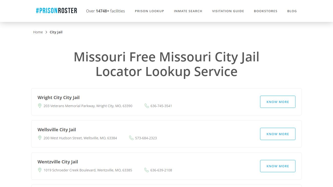 Missouri City Jail Inmate Lookup - Prisonroster